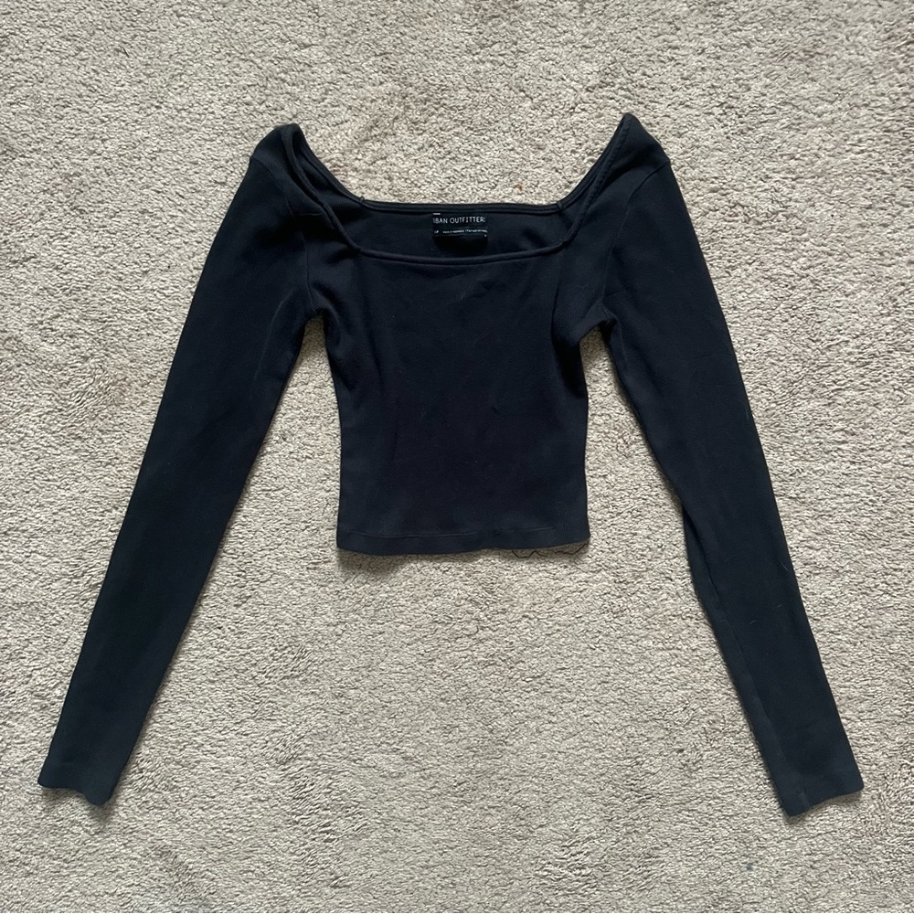 Urban Outfitters Square Neck Long Sleeve Top
